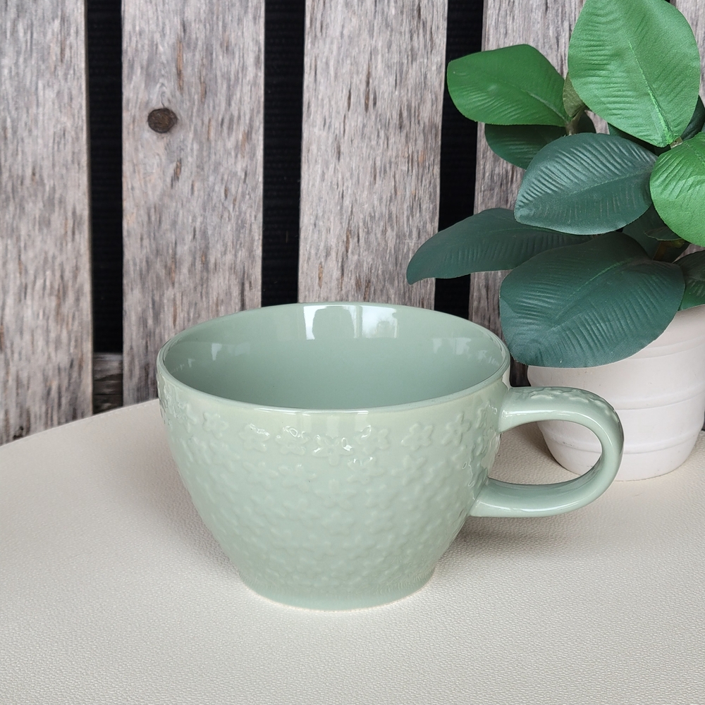 Textured Light Green Ceramic 14oz Mug- Threshold